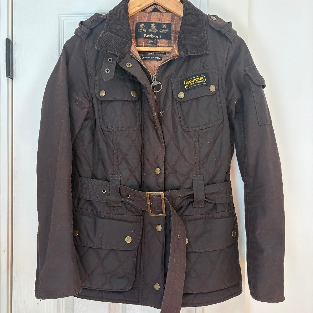 Barbour Waxed Belted Jacket